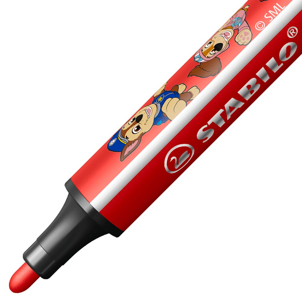 STABILO Trio Scribbi PAW Patrol gefederter Dreikant-Filzstift 8er Set – 8 Farben, bedruckt mit PAW Patrol Motiven – Ansicht 3