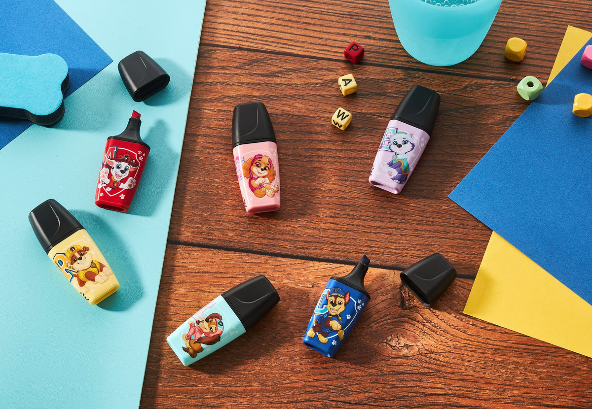 STABILO BOSS MINI PAW Patrol Textmarker 6er Pack – 6 Farben, bedruckt mit PAW Patrol Motiven – Ansicht 4