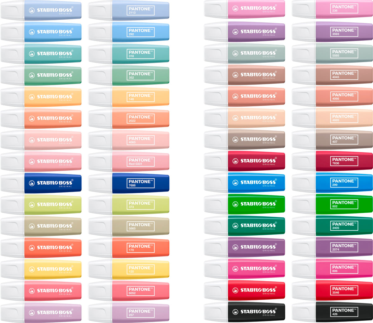 STABILO x PANTONE BOSS ORIGINAL Textmarker Tischset – 30er Set – Ansicht 3