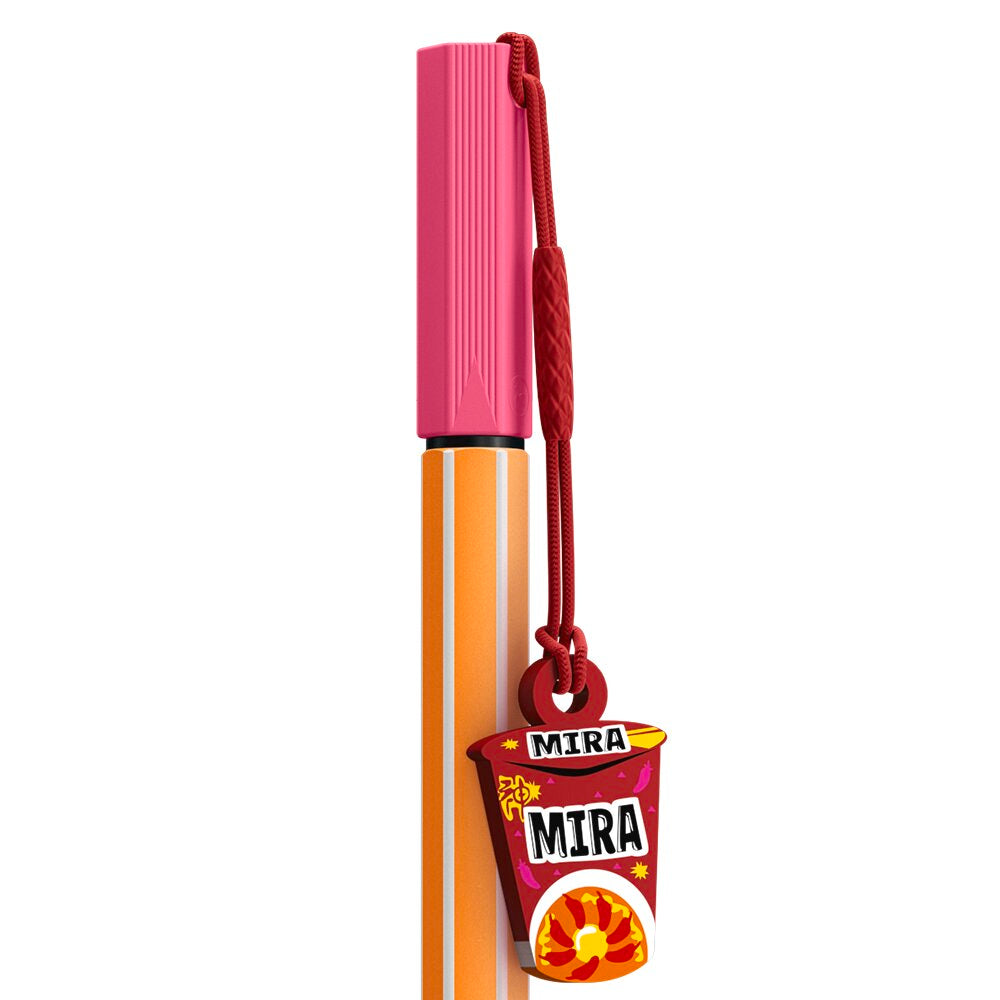 STABILO point 88 KPop Demon Hunters Fineliner 3er Pack – Hellrosa, Violett, Tannengrün mit Design-Anhängern – Ansicht 3