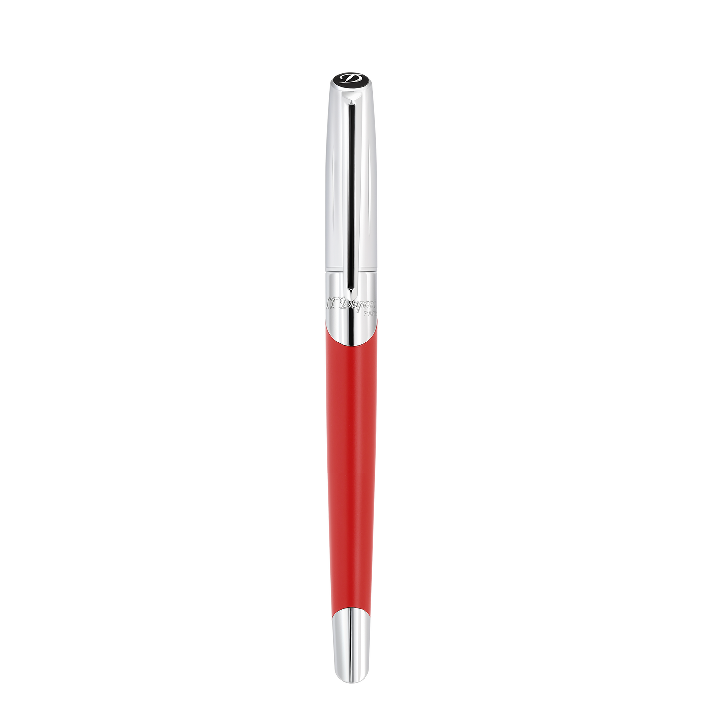 ST Dupont Füllfederhalter Defi Milenium Defi, Palladium, Rot