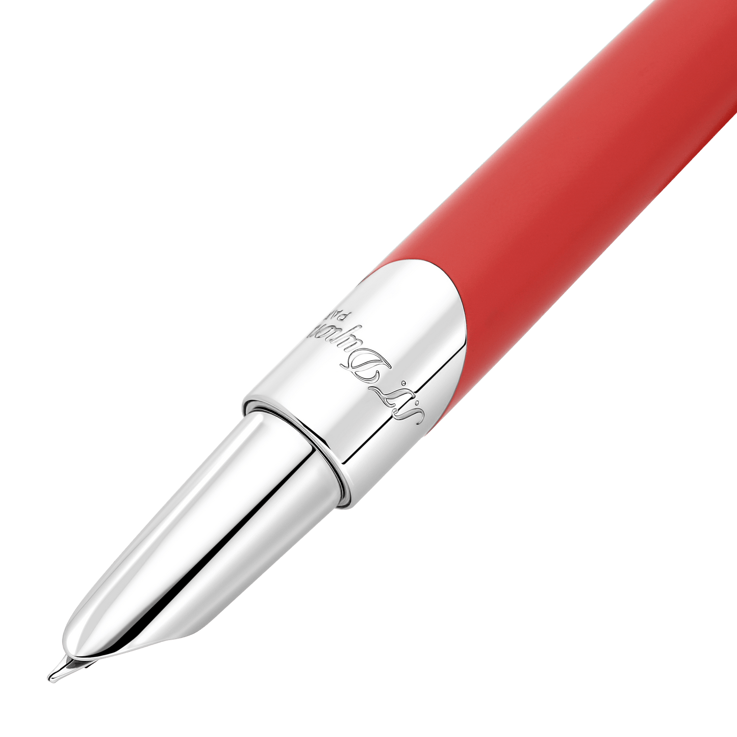 ST Dupont Füllfederhalter Defi Milenium Defi, Palladium, Rot