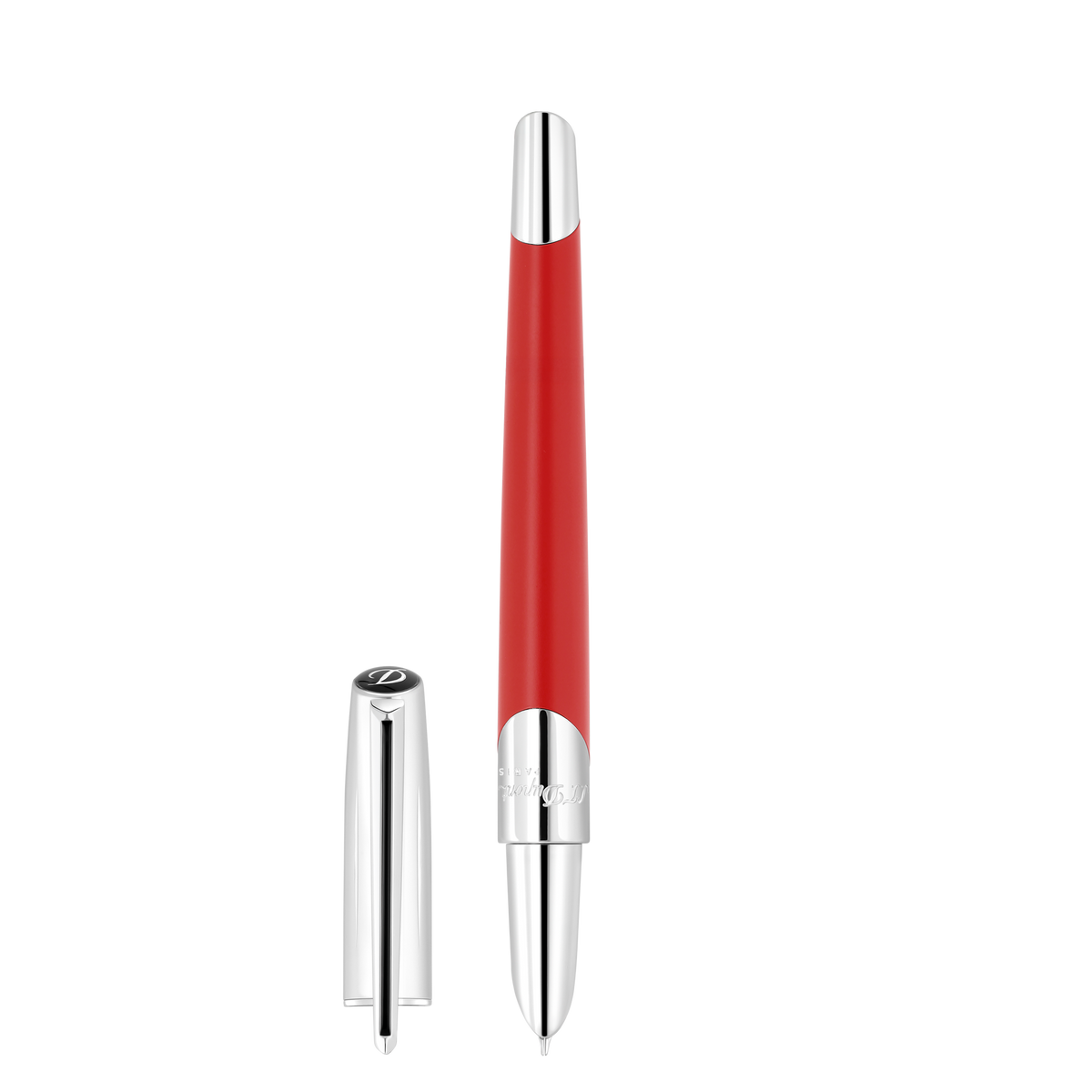 ST Dupont Füllfederhalter Defi Milenium Defi, Palladium, Rot