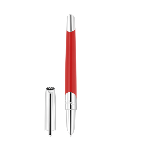 ST Dupont Füllfederhalter Defi Milenium Defi, Palladium, Rot