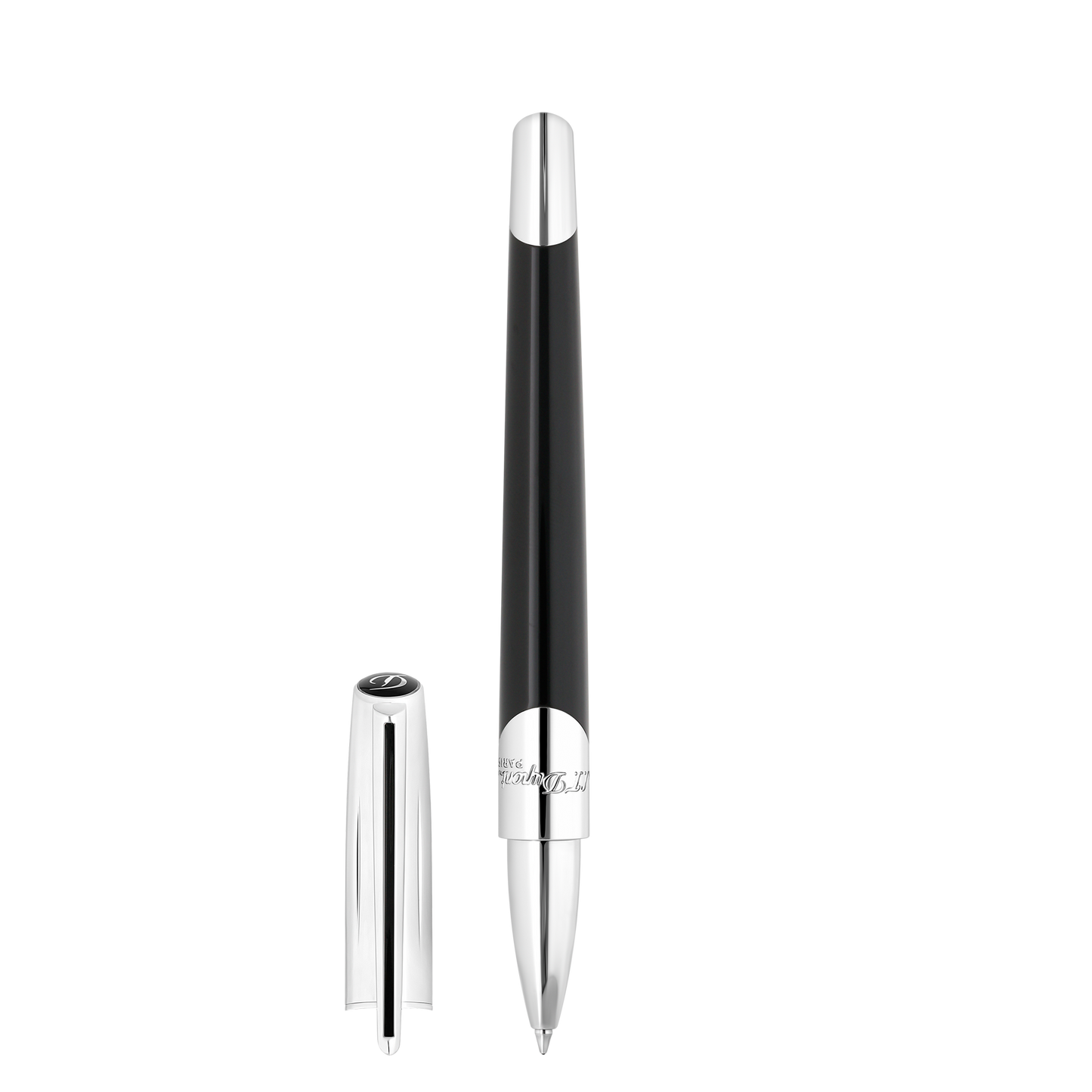 ST Dupont Rollerball Pen Defi Millennium Defi, Palladium, Black