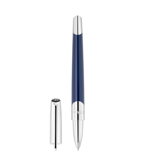 ST Dupont Tintenroller Defi Milenium Defi, Palladium, Dark-blue