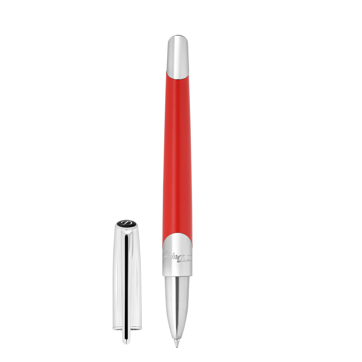ST Dupont Tintenroller Defi Milenium Defi, Palladium, Rot