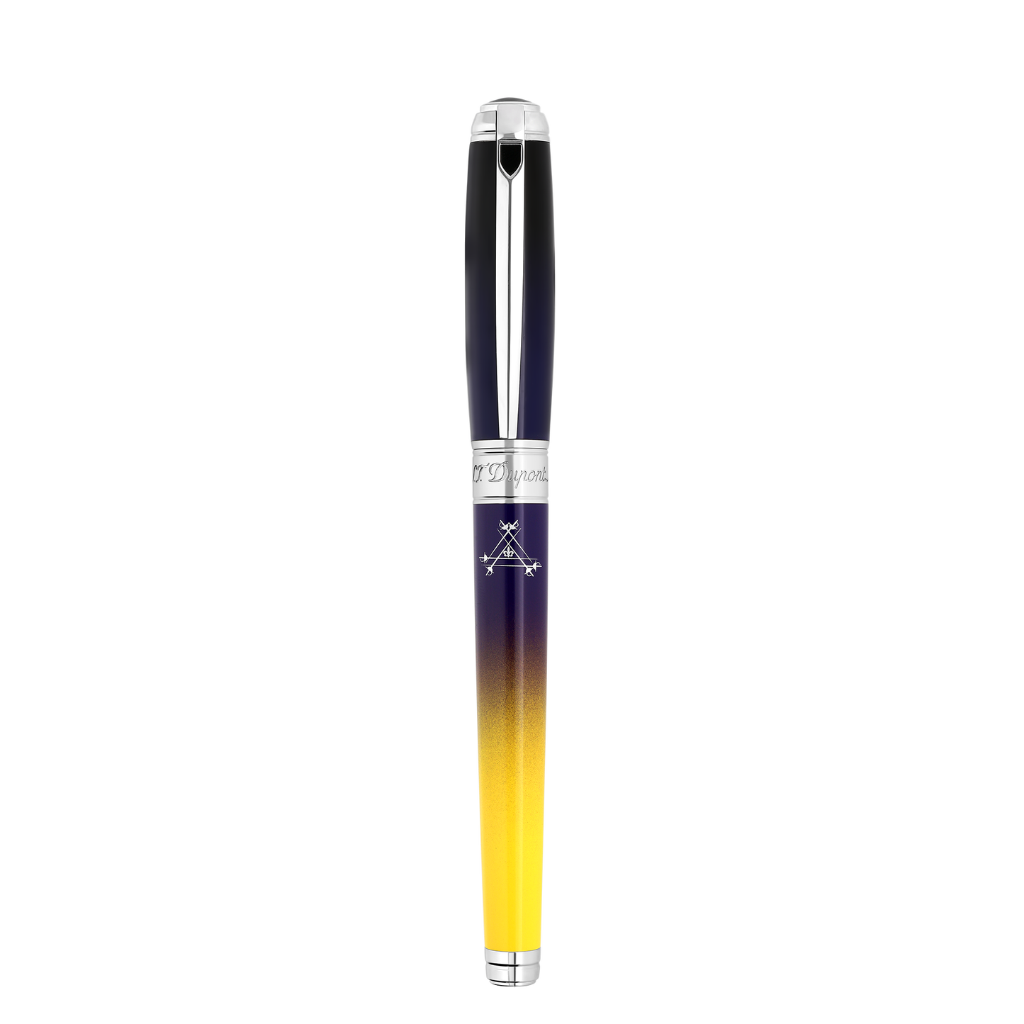 ST Dupont Füllfederhalter Line D Line D, Palladium, Ltd. Edt., Blau