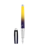 ST Dupont Füllfederhalter Line D Line D, Palladium, Ltd. Edt., Blau