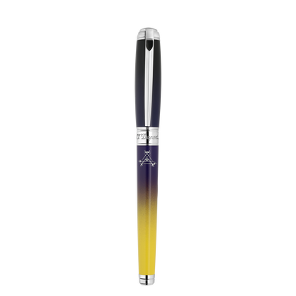 ST Dupont Tintenroller Line D Line D, Palladium, Ltd. Edt., Blau