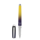 ST Dupont Tintenroller Line D Line D, Palladium, Ltd. Edt., Blau