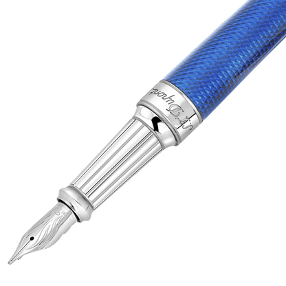 ST Dupont Füllfederhalter Line D Eternity Eternity, Palladium, Indigo-blue