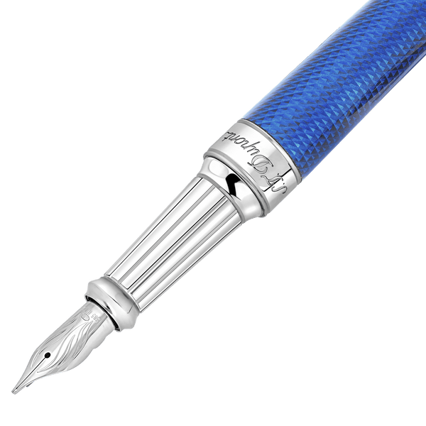 ST Dupont Füllfederhalter Line D Eternity Eternity, Palladium, Indigo-blue