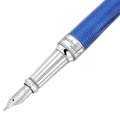 ST Dupont Füllfederhalter Line D Eternity Eternity, Palladium, Indigo-blue