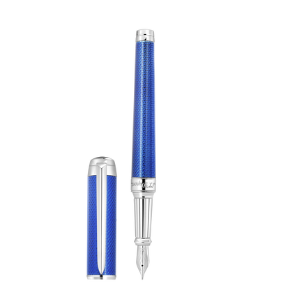 ST Dupont Füllfederhalter Line D Eternity Eternity, Palladium, Indigo-blue