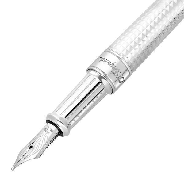 ST Dupont Füllfederhalter Line D Eternity Eternity, Palladium, Silver