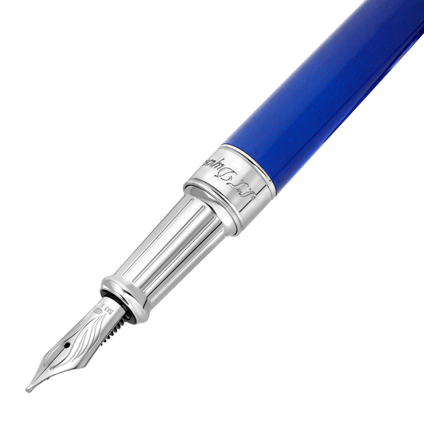 ST Dupont Füllfederhalter Line D Eternity Eternity, Palladium, Indigo-blue