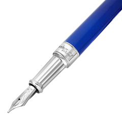 ST Dupont Füllfederhalter Line D Eternity Eternity, Palladium, Indigo-blue