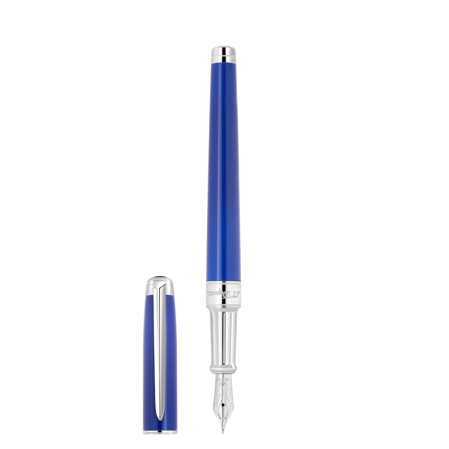 ST Dupont Füllfederhalter Line D Eternity Eternity, Palladium, Indigo-blue