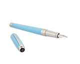 ST Dupont Füllfederhalter Line D Eternity Eternity, Palladium, Turquoise-blue
