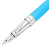 ST Dupont Füllfederhalter Line D Eternity Eternity, Palladium, Turquoise-blue