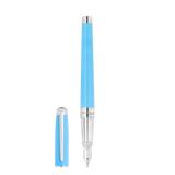 ST Dupont Füllfederhalter Line D Eternity Eternity, Palladium, Turquoise-blue