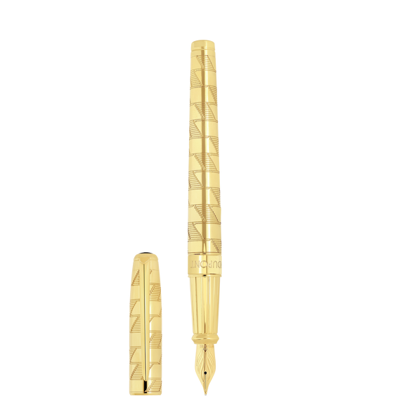 ST Dupont Füllfederhalter Line D Eternity Monogram, Ltd. Edt., Golden