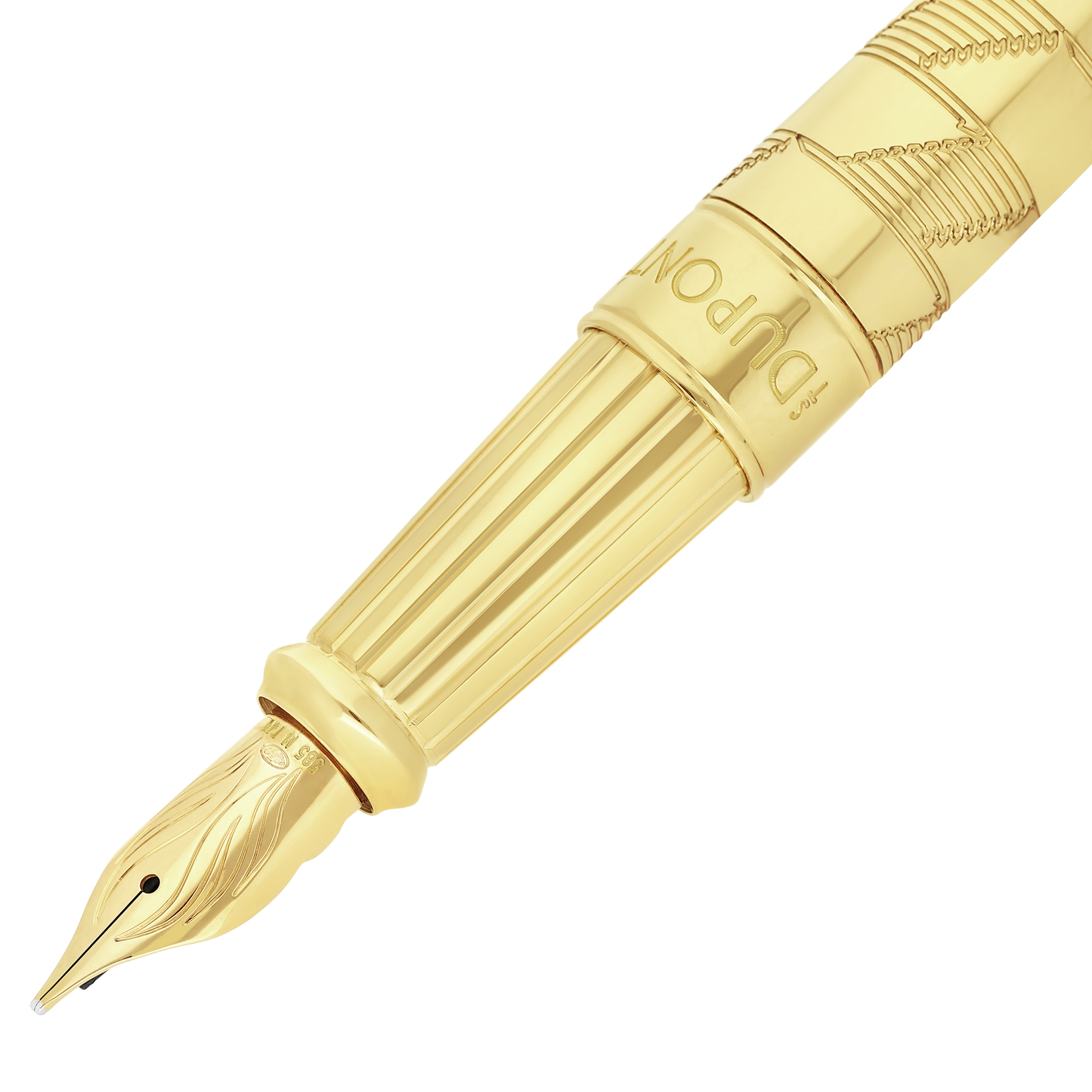 ST Dupont Fountain Pen Line D Eternity Monogram, Ltd. Ed., Golden