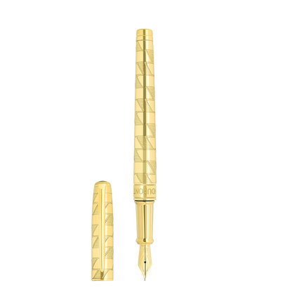 ST Dupont Fountain Pen Line D Eternity Monogram, Ltd. Edt., Gold