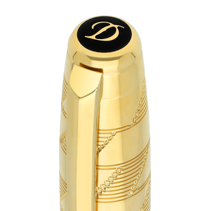ST Dupont Fountain Pen Line D Eternity Monogram, Ltd. Edt., Gold
