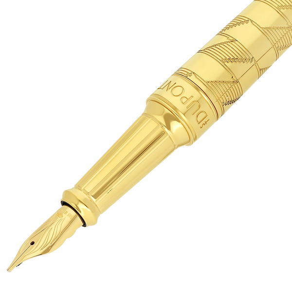 ST Dupont Füllfederhalter Line D Eternity Monogram, Ltd. Edt., Golden