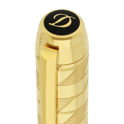 ST Dupont Fountain Pen Line D Eternity Monogram, Ltd. Edt., Golden