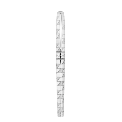 ST Dupont Fountain Pen Line D Eternity Monogram, Palladium, Ltd. Edt., Silver