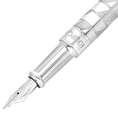 ST Dupont Füllfederhalter Line D Eternity Monogram, Palladium, Ltd. Edt., Silver