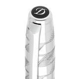 ST Dupont Füllfederhalter Line D Eternity Monogram, Palladium, Ltd. Edt., Silver