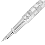 ST Dupont Füllfederhalter Line D Eternity Monogram, Palladium, Ltd. Edt., Silver