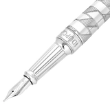 ST Dupont Füllfederhalter Line D Eternity Monogram, Ltd. Edt., Silver