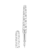 ST Dupont Füllfederhalter Line D Eternity Monogram, Ltd. Edt., Silver