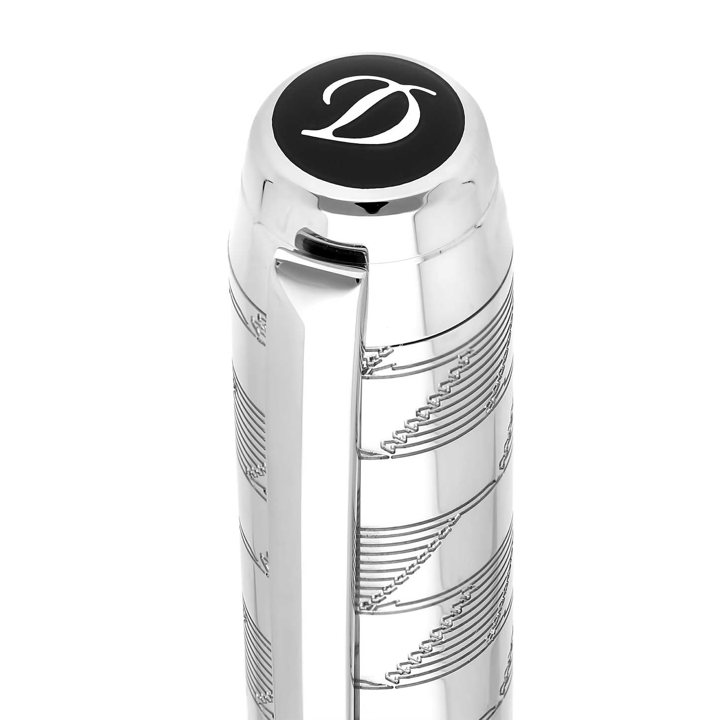 ST Dupont Fountain Pen Line D Eternity Monogram, Ltd. Edt., Silver