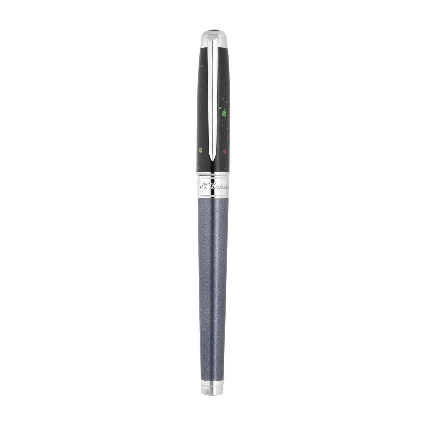 ST Dupont Instrument d'écriture Line D Eternity Dragon, Palladium, Ltd. Edt., Schwarz