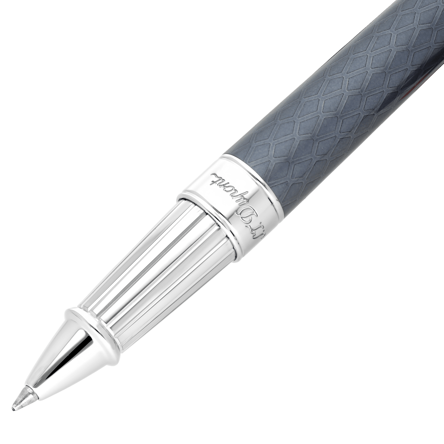 ST Dupont Instrument d'écriture Line D Eternity Dragon, Palladium, Ltd. Edt., Schwarz