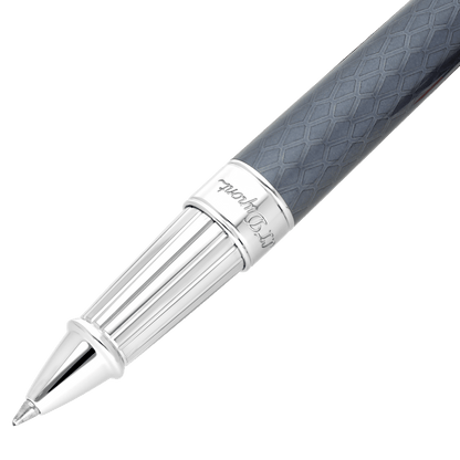 ST Dupont Instrument d'écriture Line D Eternity Dragon, Palladium, Ltd. Edt., Schwarz