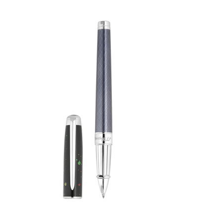 ST Dupont Instrument d'écriture Line D Eternity Dragon, Palladium, Ltd. Edt., Schwarz