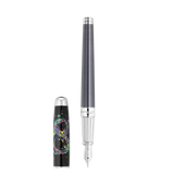 ST Dupont Instrument d'écriture Line D Eternity Dragon, Palladium, Ltd. Edt., Schwarz