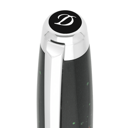 ST Dupont Instrument d'écriture Line D Eternity Dragon, Palladium, Ltd. Edt., Schwarz