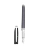 ST Dupont Instrument d'écriture Line D Eternity Dragon, Palladium, Ltd. Edt., Schwarz