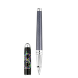 ST Dupont Instrument d'écriture Line D Eternity Dragon, Palladium, Ltd. Edt., Schwarz