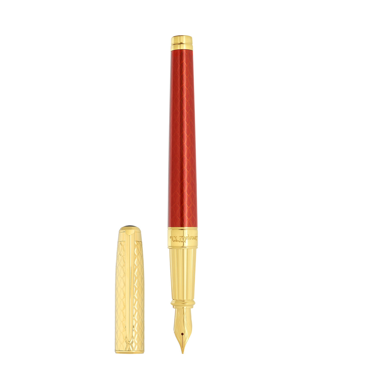 ST Dupont Füllfederhalter Line D Eternity Dragon, Ltd. Edt., Burgundy