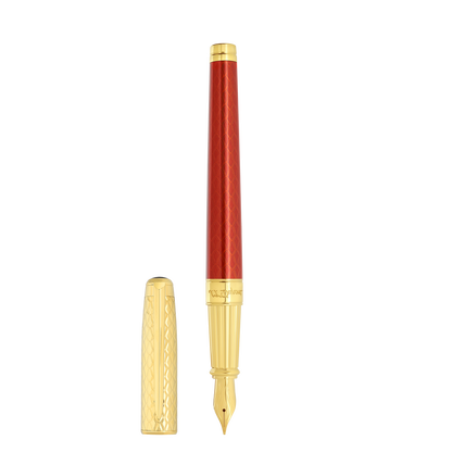 ST Dupont Füllfederhalter Line D Eternity Dragon, Ltd. Edt., Burgundy
