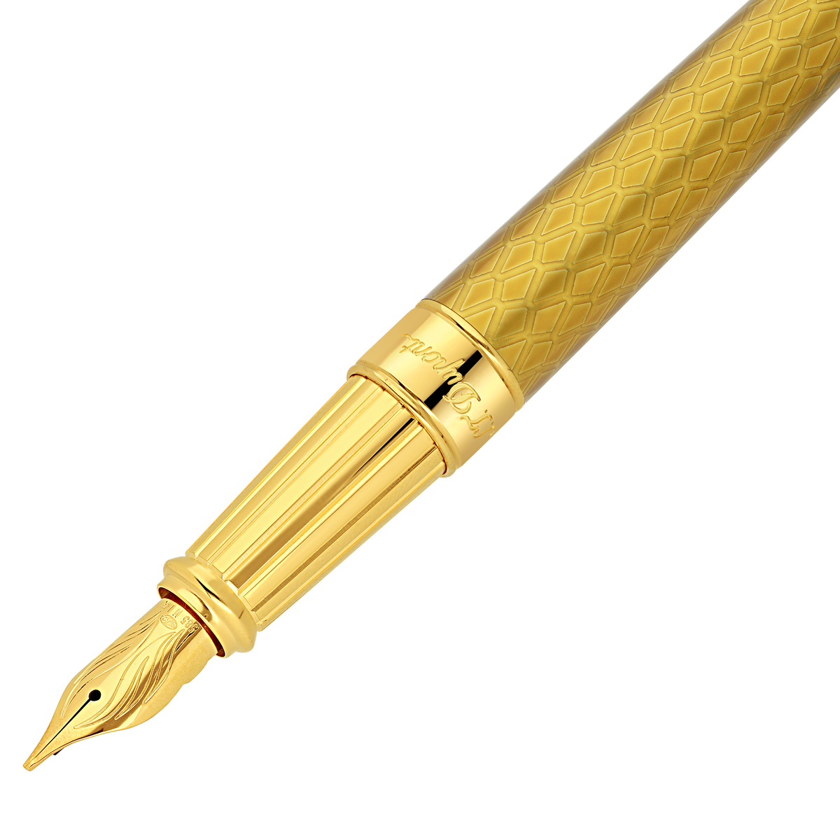 ST Dupont Füllfederhalter Line D Eternity Dragon, Ltd. Edt., Honey